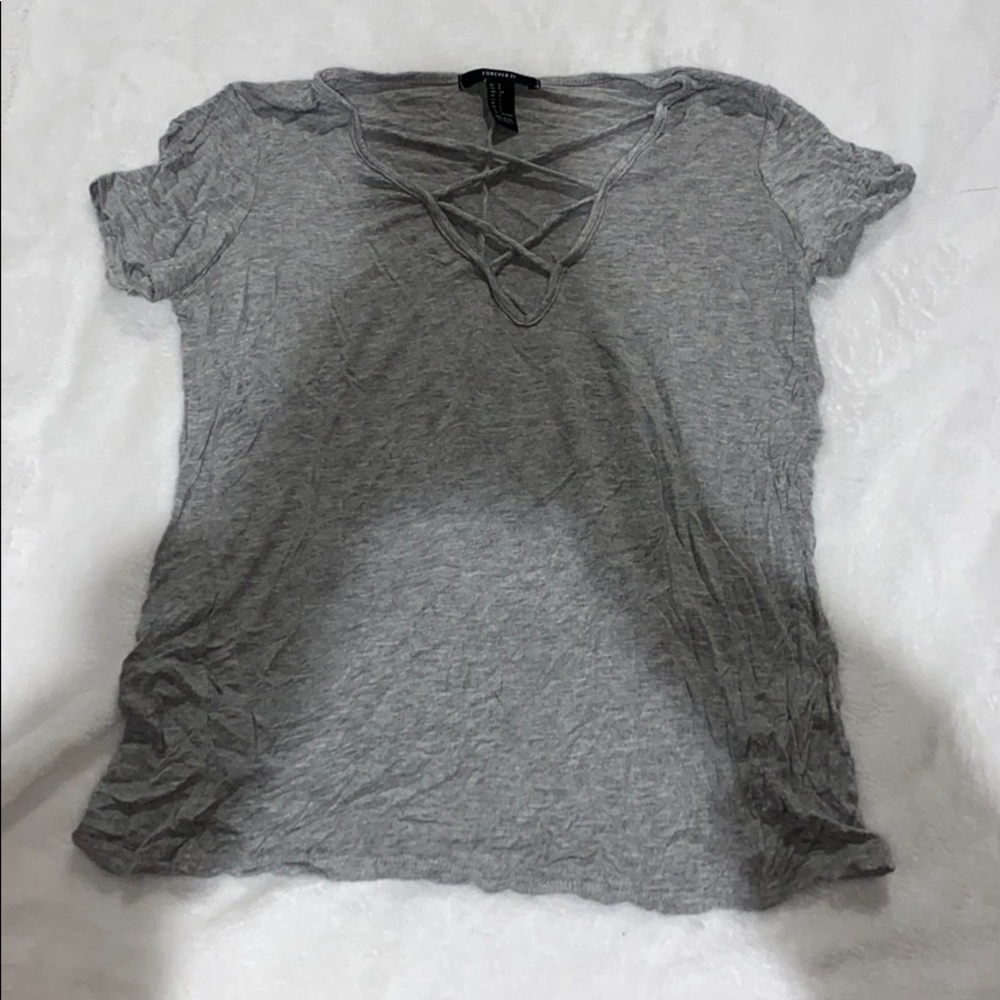 Crisscrossed top!
